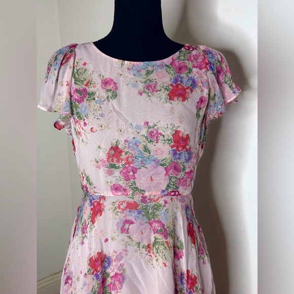 LoveShackFancy Pink Floral Garner Dress - Picture 4 of 7